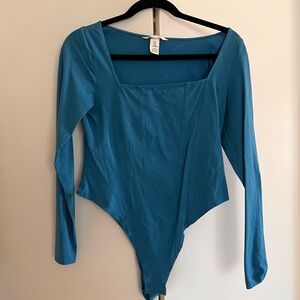 H&M Blue Long Sleeve Bodysuit